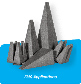 Hybrid absorbers for EMC applications