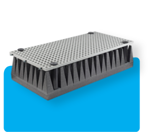 product picture of walkway absorber with fiber glass grid on top