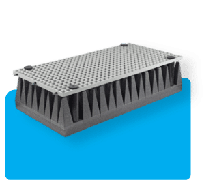 product photo of DMAS walkway absorber with fiber glass grid on top